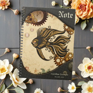 Caderno Espiral A maravilha mecânica dos peixes-galo-do-oceano