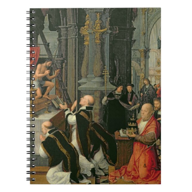 Caderno Espiral A massa de St Gregory (óleo em canvas) (Frente)