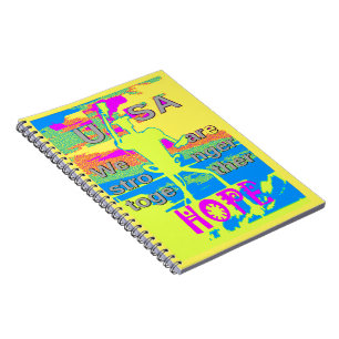 Caderno Espiral A melhor esperança dos EUA é que a Hillary se fort
