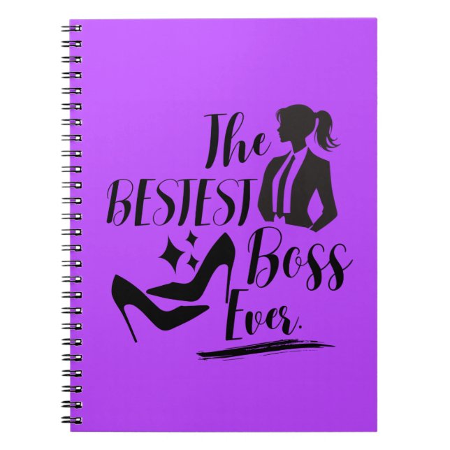 Caderno Espiral A melhor Lady Boss (Frente)