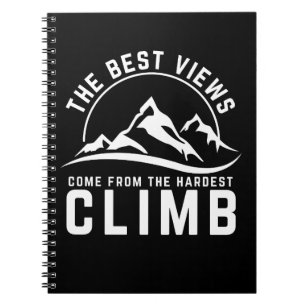 Caderno Espiral A Melhor Vista Subida Mais Difícil Citação Motivac