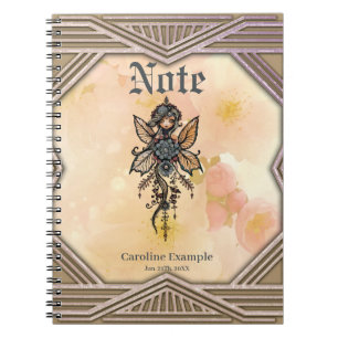 Caderno Espiral A melodia da natureza, dança da fada das flores.