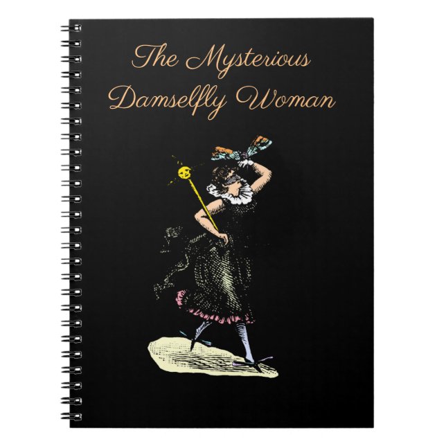 Caderno Espiral A Misteriosa Mulher Damselfly (Frente)