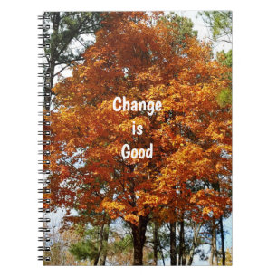 Caderno Espiral A mudança é um bom notebook espiral