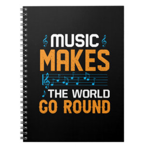 Caderno Espiral A Música Faz O Mundo Girar