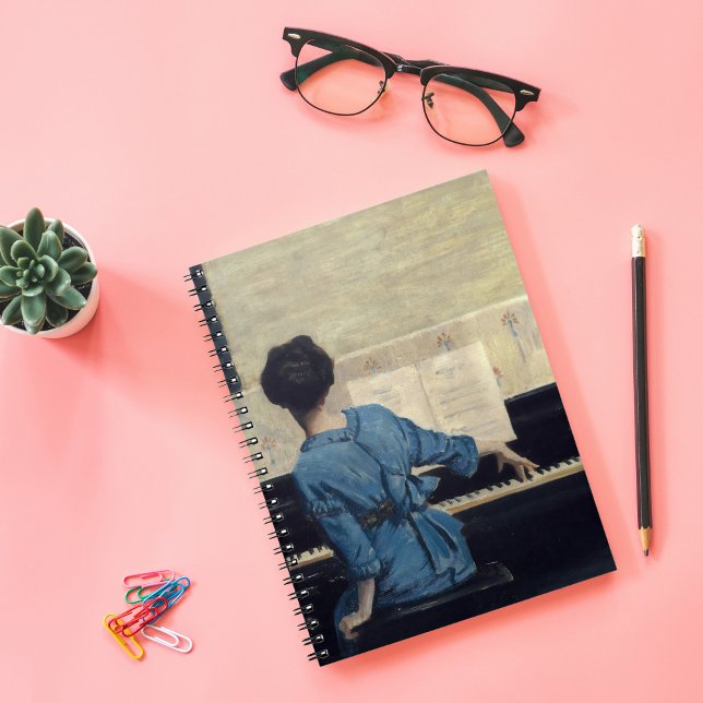 Caderno Espiral A Nota-chave | William Merritt Chase (Criador carregado)