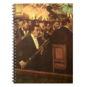 Caderno Espiral A Orquestra da Ópera por Edgar Degas, Arte Antiga