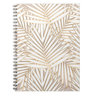 Caderno Espiral A palma do ouro deixa o padrão uniforme em fundos