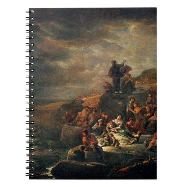 Caderno Espiral A passagem do Mar Vermelho (óleo em canvas) (Frente)