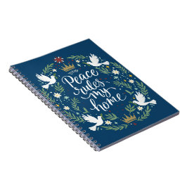 Caderno Espiral A Paz Reina Em Minha Casa