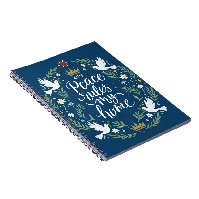 Caderno Espiral A Paz Reina Em Minha Casa (Lado Direito)
