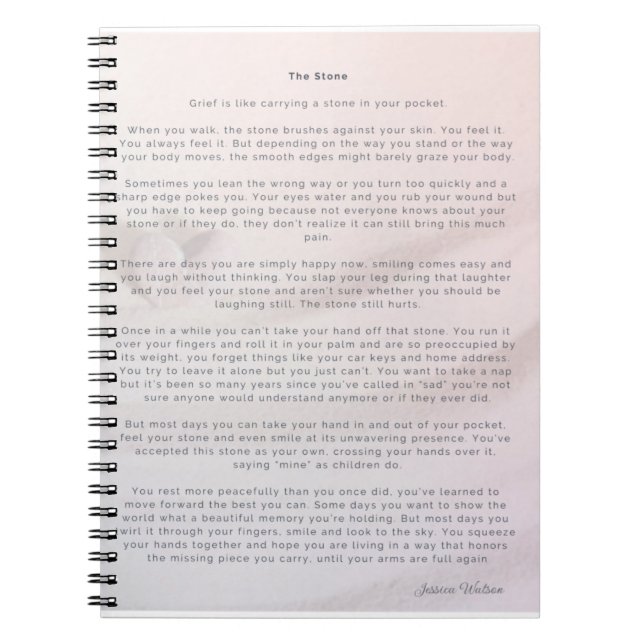 Caderno Espiral A Pedra (Frente)