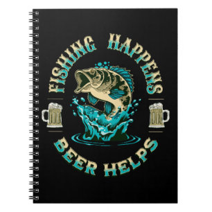 Caderno Espiral A pesca acontece. A cerveja ajuda!