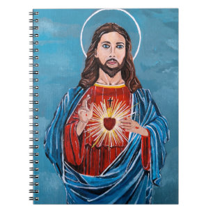 Caderno Espiral A Pintura do Sagrado Coração por Alfred Fox