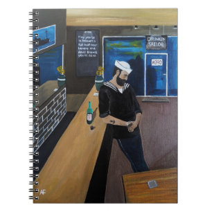 Caderno Espiral A Pintura O Marinheiro Bêbado por Alfred Fox