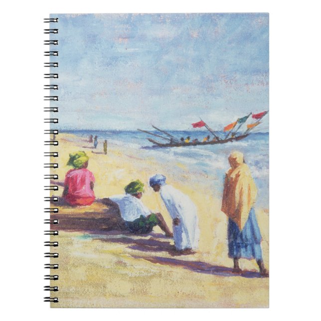 Caderno Espiral A praia em Abene Senegal 1997 (Frente)
