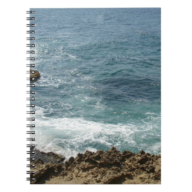 Caderno Espiral A praia encontra o oceano (Frente)