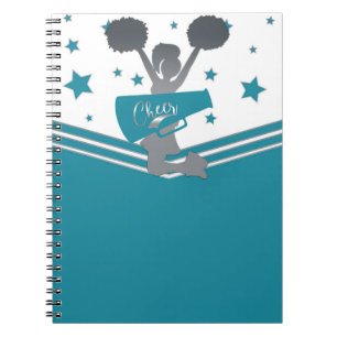 Caderno Espiral A prata branca da cerceta Stars elogio