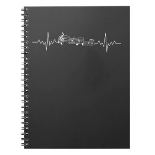 Caderno Espiral A pulsação do coração dos funcionarios da música à