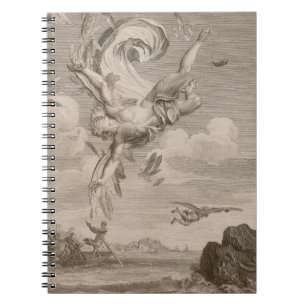 Caderno Espiral A queda de Ícaro, 1731 (gravura)