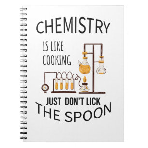 Caderno Espiral A química é como se o cozinhar simplesmente não