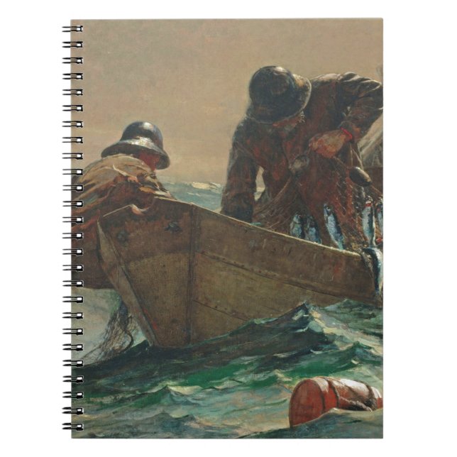 Caderno Espiral A rede dos arenques, 1885 (óleo em canvas) (Frente)