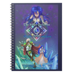 Caderno Espiral A saga dos golfinhos prateados