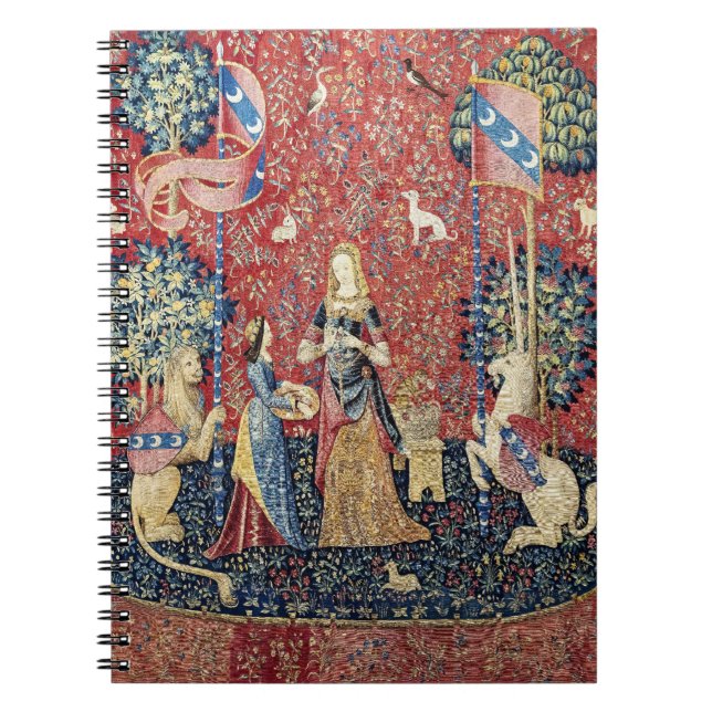 Caderno Espiral A Senhora e o Unicórnio, Cheiro (Frente)