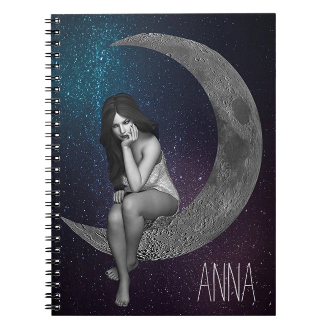 Caderno Espiral A Senhora na Lua (Frente)