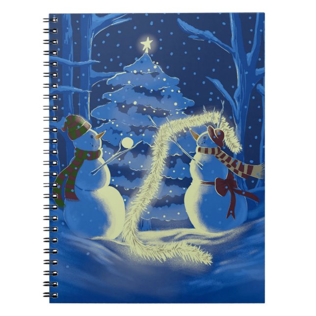 Caderno Espiral A Snowman Christmas (Frente)