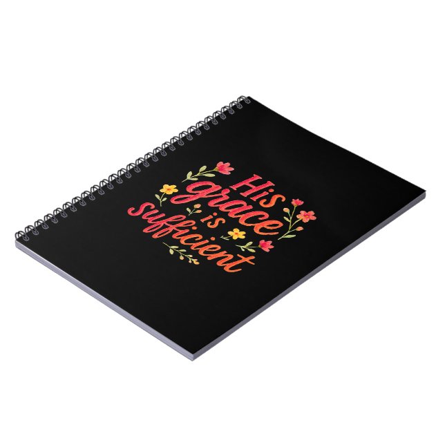 Caderno Espiral A Sua Graça é Suficiente (Left Side)