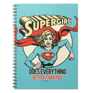 Caderno Espiral A Supergirl Faz Tudo Melhor Que Você