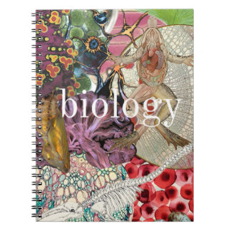 Caderno Espiral A Teoria da Biologia: Uma Colagem Vibrante