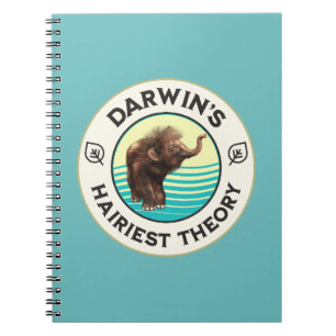 Caderno Espiral A Teoria Mais Peluda de Darwin Mamute Lanoso Fofo