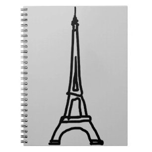 Caderno Espiral A Torre Eiffel