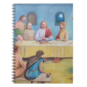 Caderno Espiral A Última Ceia: Jesus e os Discípulos