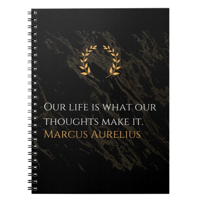 Caderno Espiral A Verdade de Marcus Aurelius: Moldando a Vida (Frente)