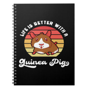 Caderno Espiral A Vida Do Sol É Melhor Com O Porco Da Guiné Ani
