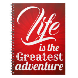 Caderno Espiral A vida é a maior aventura