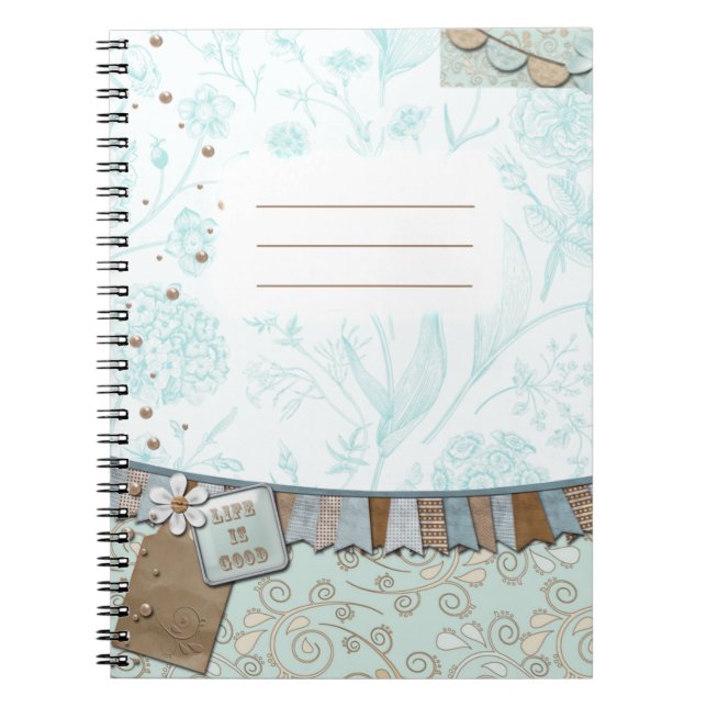 Caderno Espiral A vida é boa (Frente)