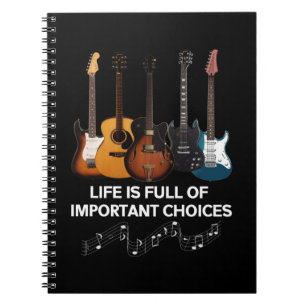 Caderno Espiral A Vida É Cheio De Escolhas Importantes Ao Lover Do