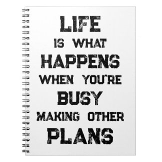 Caderno Espiral A Vida É... Citação Motivacional Engraçada