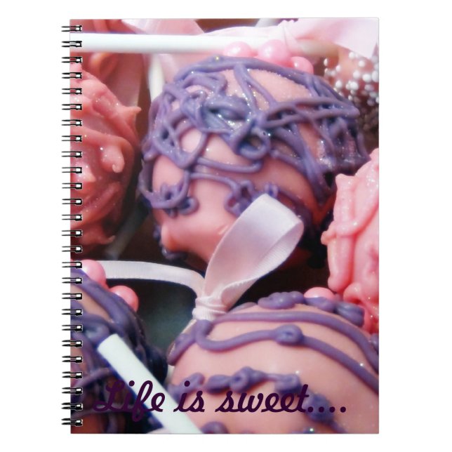 Caderno Espiral A vida é doce! (Frente)