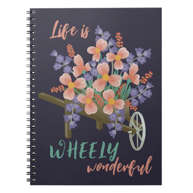 Caderno Espiral A vida é maravilhosa - Notebook Inspiracional (Frente)