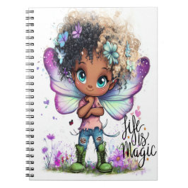 Caderno Espiral A Vida É Notebook De Espiral De Fada Mágica