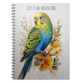 Caderno Espiral A vida é um Diário de periquito de aventura