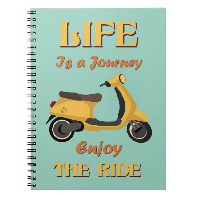 Caderno Espiral A vida é um notebook de viagem (Frente)