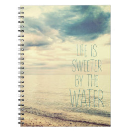 Caderno Espiral A Vida É Uma Cena De Praia Mais Doce