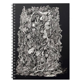 Caderno Espiral A vida sem pele pelo notebook Brian Benson