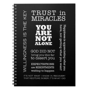 Caderno Espiral AA Sayings & Slogans 3